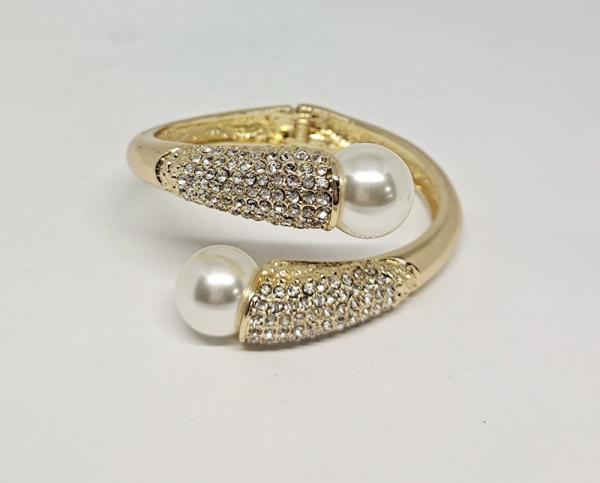 Buy cheap Crystal Bracelet Bangle for Women Gold Silver Color Wedding Bracelets & Bangles Jewelry Gift from wholesalers