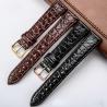 Buy cheap Genuine leather Straps 12mm 13mm 14mm 16mm 18mm 20mm Fashion Man Women Watch High Quality Brown Black colors Watchband from wholesalers