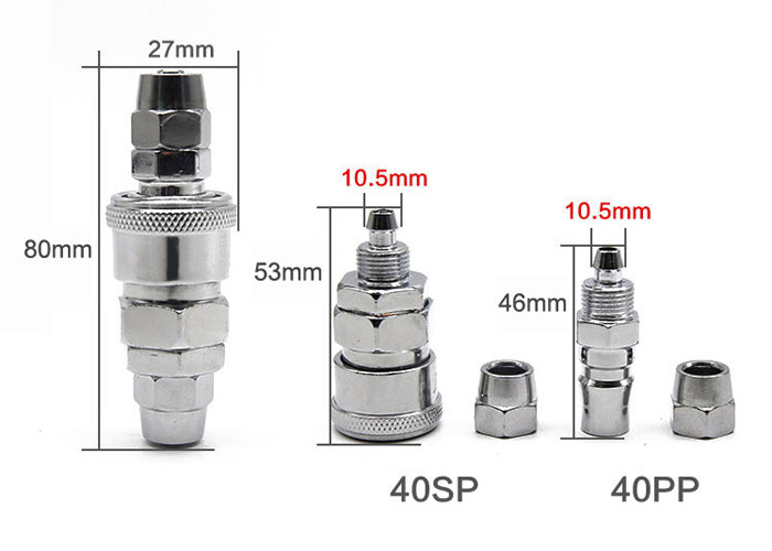 Type C Self Locking Air Pipe Connector / Pneumatic Pipe Connector Pp-30 Sm Sf Pm