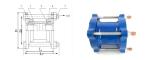 Stainless Steel Flange Coupling Adapter Quick RAS Certified Rescue Section Leak