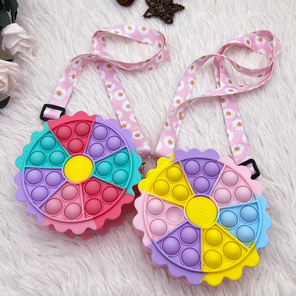 Kawaii Crossbody Bag Cute Shoulder Bag Cartoon Silicone Bag Pop Purse Wallet Bag Girls Birthday Gift Lovely Accessories