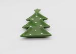 Novelty Hand Painted Christmas Tree Dinner Plates Dolomite Candy Dish