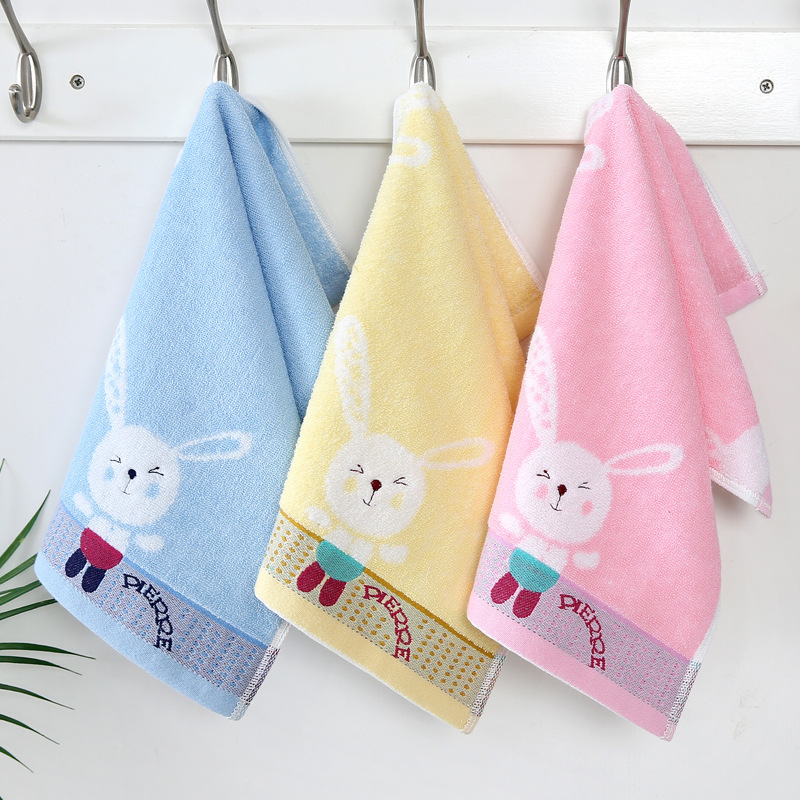 Custom Logo Children's Cotton Towel for Household Wiping Hands in Kindergarten