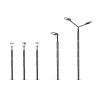 Buy cheap Cylindrical IP66 Outdoor 100WP Solar Powered Street Lights from wholesalers