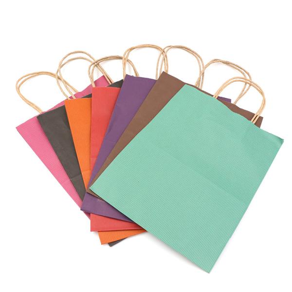 Buy cheap T Shirt Recycled Kraft Paper Bags Disposable For Takeaway Packaging from wholesalers