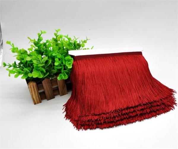 Buy cheap 15CM fluorescent red color custom polyester bullion tassel for home textiles accessories from wholesalers
