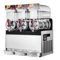 Buy cheap 500W Stainless Steel Ice Slush Machine With Three Tanks For Beverage 15L×3 product