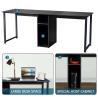 Buy cheap Black 300LBS Capacity 2 Person Computer Desk / Two Person Office Desk from wholesalers