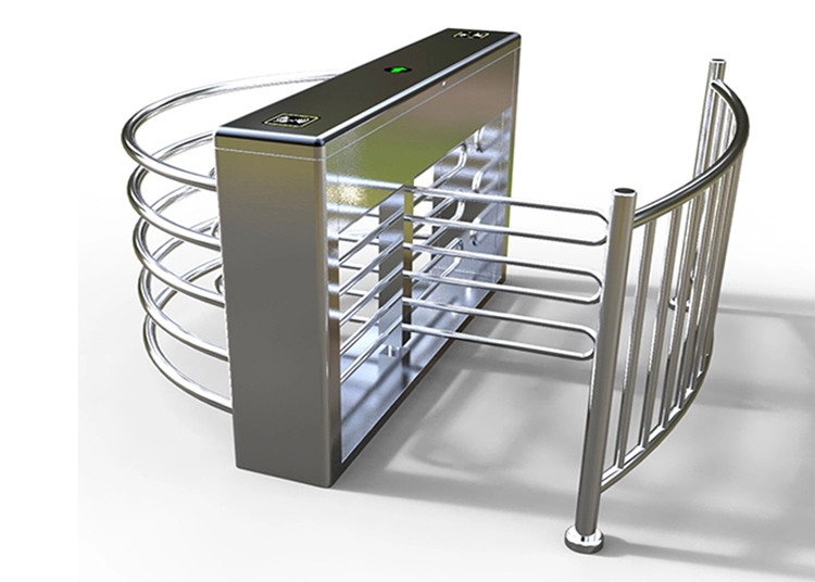 Waist Height 0.2S 30people/Min Revolving Turnstile Door 40W
