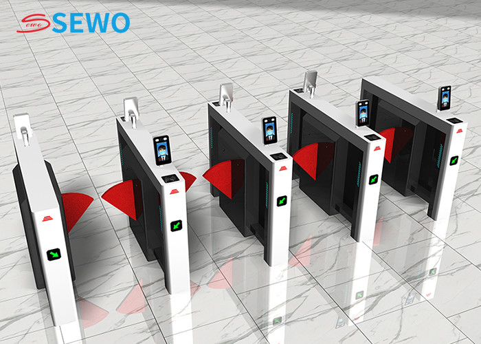 Face Recognition Flap Barrier Turnstile Pedestrian Entrance Gate Security Systems System