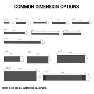 Stretched Bar LCD Display with WLED Back Light