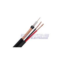 Buy cheap 23 AWG BC RG59 B/U CCTV Coaxial Cable , 24 × 0.20mm CCA Power Siamese Cable product