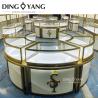 Buy cheap Modern Golden Glass Stainless Steel Luxury Round Jewelry Showcase Combination Of Practicality And Beauty from wholesalers