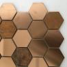 Buy cheap Hot sale Bronze Cooper Brass Metallic Stainless Steel Hexagon Mosaic Tile For Wall and Backsplash from wholesalers