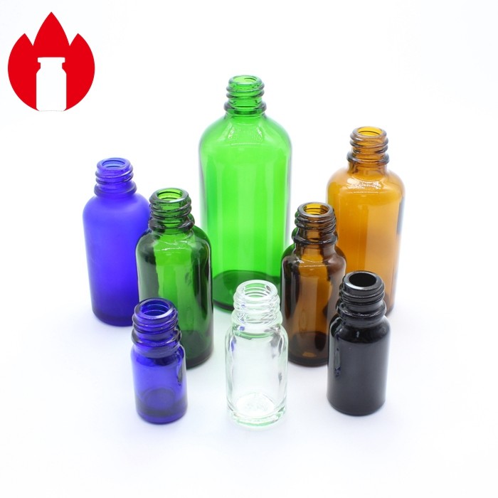 Custom 5ml-100ml Cosmetic Essential Oil Glass Bottle Vial with Dropper Caps