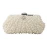Buy cheap Korean wedding bag high-end pearl bag clutch chain single shoulder bag fashionable lady pearl banquet evening bag from wholesalers