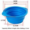 Buy cheap Non Toxic Silicone Pet Bow Outdoor Folding Travel Hanging Pet Food Basin from wholesalers
