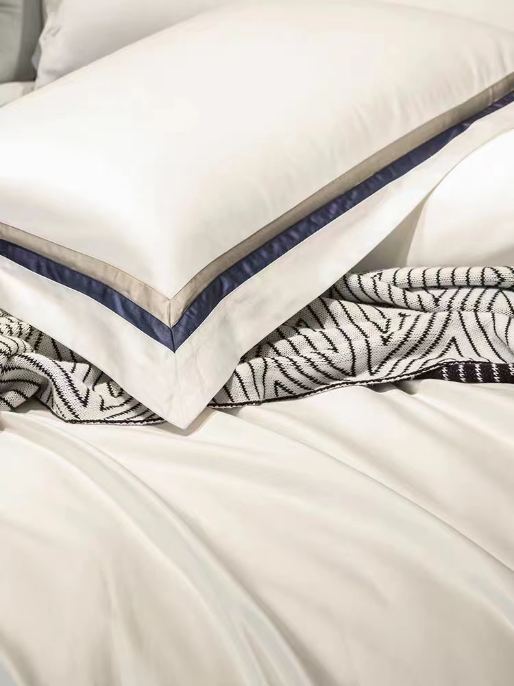 Customize your home with Mercury's pure cotton six-piece set luxurious and solid color