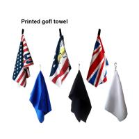 Buy cheap Embroidered White Microfiber Golf Towel Bulk Custom and customized logo product