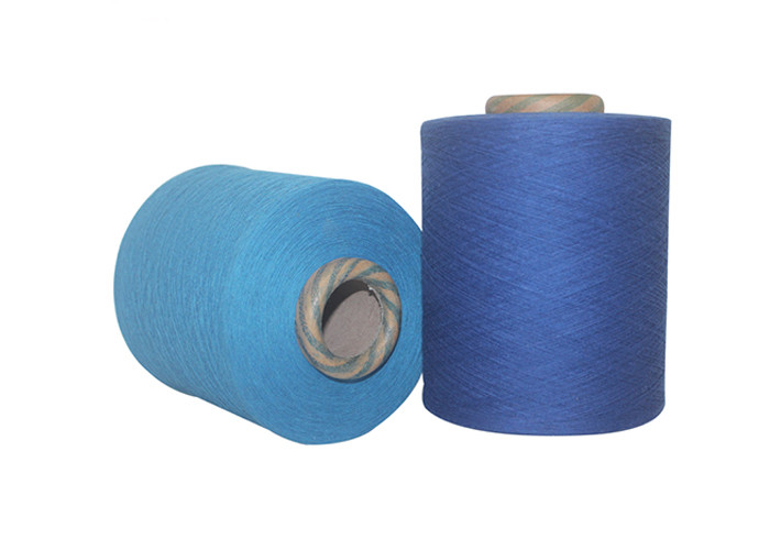 Multi Color Recycled Cotton Yarn , Cotton Blended Yarn Weaving Use