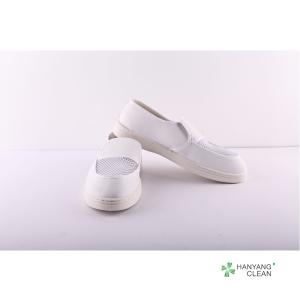 Wholesale White PVC leather esd mesh shoes safety shoes antistatic cleanroom shoes for work protection from china suppliers