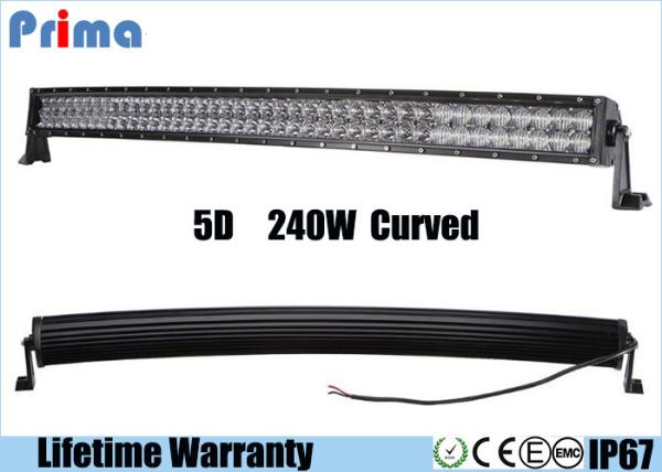 Buy cheap 5D 240W 42 Inch Curved LED Light Bar For Excavator / 4 x 4 Off Road SUV Boat Truck Light Bar from wholesalers