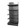 Buy cheap Factory custom color size metal single-sided department store shelves black store shelving from wholesalers