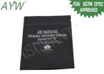 Opaque Black Stand Up Zipper Bags Light Barrier Doypack For Kratom Capsules