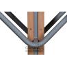 Buy cheap wooden street lamp outdoor fitness spinner from wholesalers