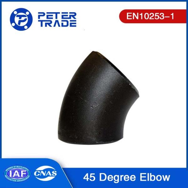 Buy cheap EN10253-1 S235 S265 5D Butt Welding Pipe Fittings Carbon Steel 45 Degree Black Pipe Fitting Elbow from wholesalers