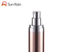 Luxury Petg Airless Lotion Pump Bottles 30ml 50ml Round Shape For Skin Care