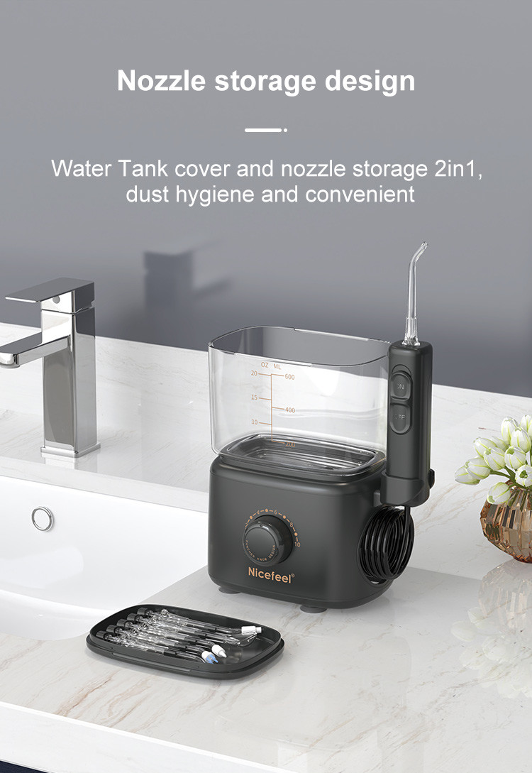 Dental Care Countertop Oral Irrigator Waterproof Level IPX4
