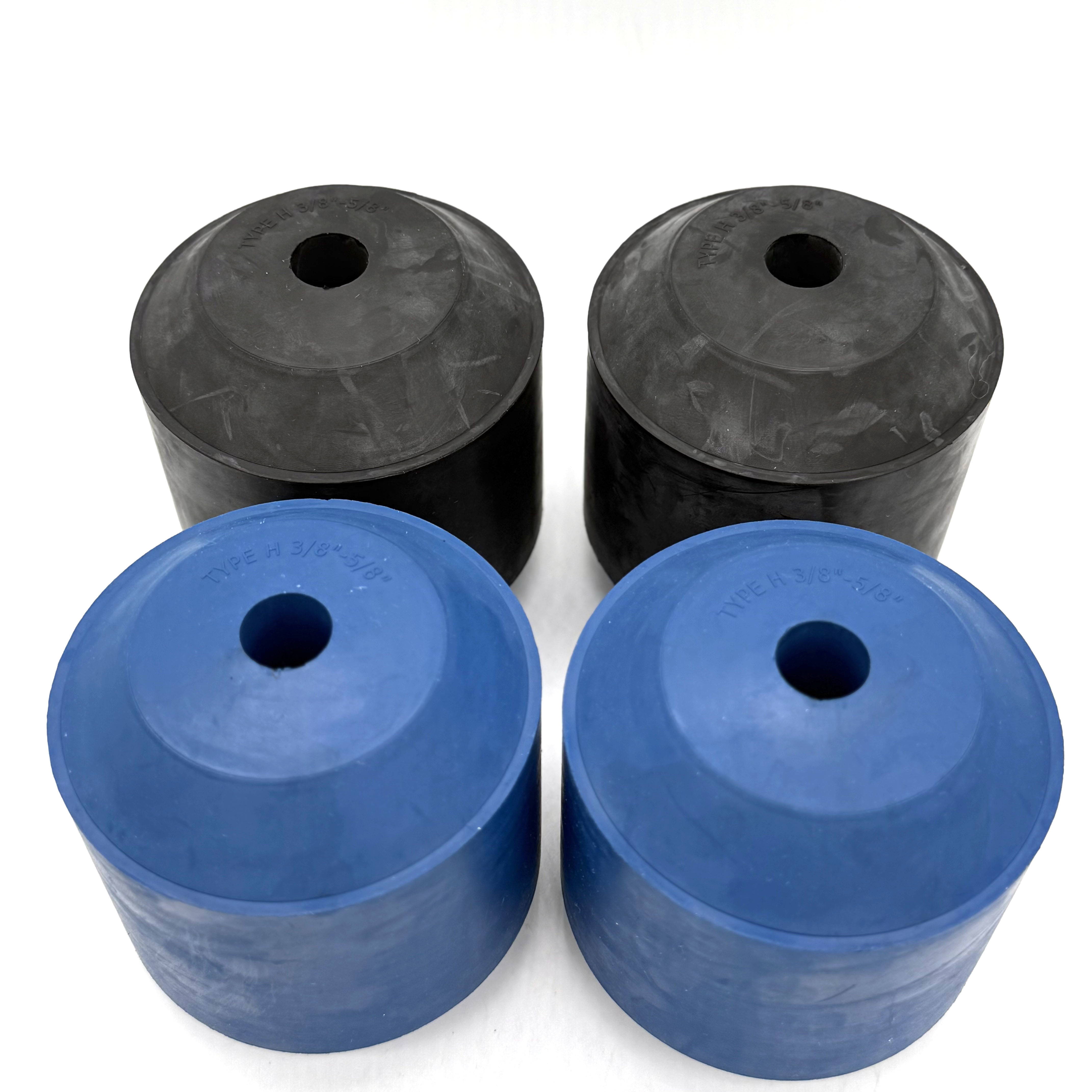 40 To 60 Shore A 3/8'' To 5/8'' H Type Oil Saver Rubber Black And Blue Color