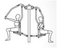 outdoor crane body weight sports fitness galvanized steel chest exercise pull
