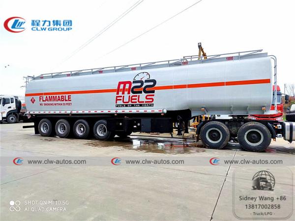 Buy cheap 4 Axle 60000L Carbon Steel Q235 Fuel Tanker Truck from wholesalers