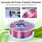 3D Printing Filament Silk Tri-Color Red Yellow Blue PLA Filament PRO Toughness