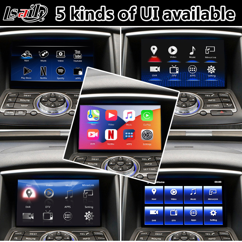 Android Carplay Interface for Infiniti G37 With GPS Navigation Android Auto NetFlix