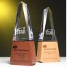 Buy cheap Individualized Custom Resin Trophies Crystal And Solid Wood Combination Trophy from wholesalers
