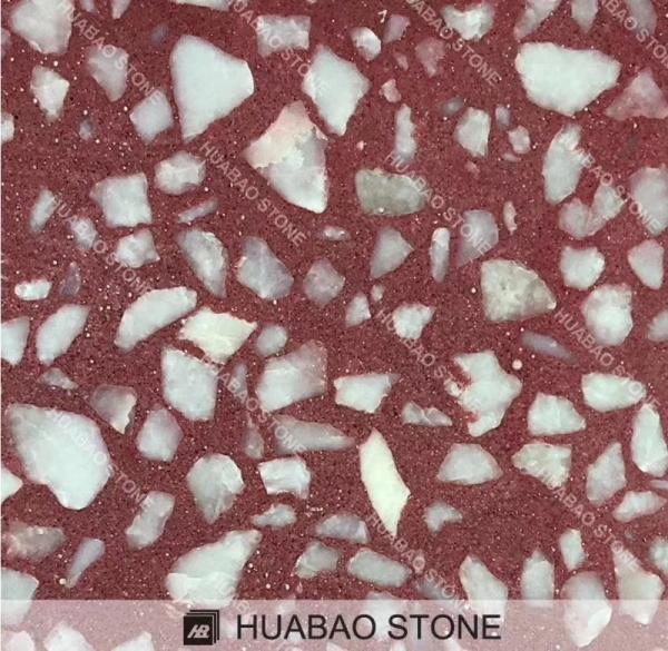 Buy cheap Patented Product Terrazzo Stone Tiles No Resin Low Absorption High Hardness from wholesalers