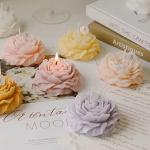Handmade Creative Scented Candles Multi Color Peony Shaped Candle