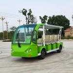 14 Seats Electric Sightseeing Car Golf Cart Shuttle 220v FRP Material