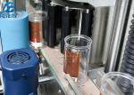 Air Cylinder Positioning Round Bottle Labeling Machine 300pcs / Min
