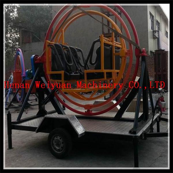 newest gyroscope at low price/ rotating human gyroscope with trailer/outdoor