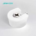 Durable White Metal ABS Shelf Support Pegs Premium Furniture Panel Connectors
