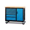Buy cheap Metal Industrial Mobile Workstation 6 Drawer Superior 5 Inch Wheel 1100*510*829 mm from wholesalers