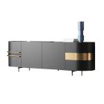 Modern Gold Stainless Steel TV Stand For Bedroom Furniture
