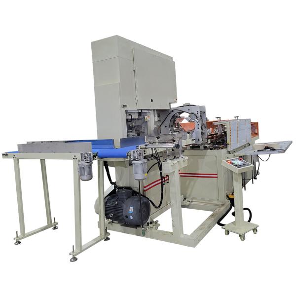 Buy cheap Full automatic diameter 150-400mm maxi paper towel roll band saw cutting machine from wholesalers