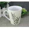 Buy cheap Food Safety 300ml White Porcelain Mugs With Round / Organic Shape from wholesalers