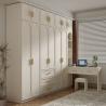 Buy cheap French Style 18mm Melamine Mdf Board White Wardrobe Bedroom Home Solid Wood Wardrobe from wholesalers