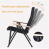 Buy cheap Metal 4-Position Adjustable Backrest Folding Chair for Camping Fishing Hiking Outdoor from wholesalers